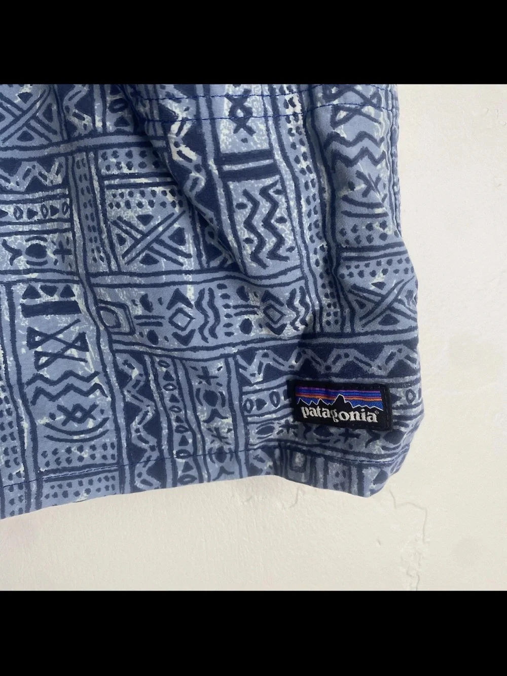 Patagonia Boys Baggies Swim Shorts Trunks Size Medium Youth Blue